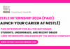 Nestle Internship 2024
