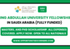 King Abdullah University Scholarship 2026