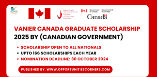 Vanier Canada Graduate Scholarship 2025