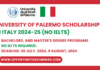 University of Palermo Scholarship