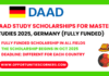 DAAD Study Scholarships for Master Studies 2025
