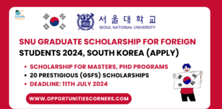 SNU Graduate Scholarship for Excellent Foreign Students