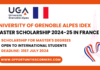University of Grenoble Alpes Idex Master Scholarship