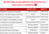 BS MS PhD Scholarships in Austria