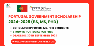 Portugal Government Scholarship