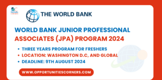 World Bank Junior Professional Associates (JPA) Program 2024