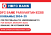 HDFC Bank Parivartan ECSS Programme