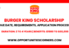 Burger King Scholarship