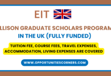 Ellison Graduate Scholars Program 2026 in the UK (Fully Funded) Ellison Graduate Scholars Program 2026