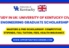 University of Kentucky Civil Engineering Graduate Scholarship