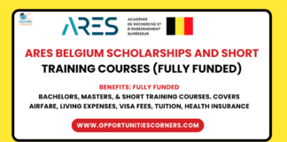 ARES Scholarship in Belgium