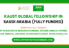 KAUST Global Fellowship 2026