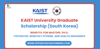KAIST University Graduate Scholarship