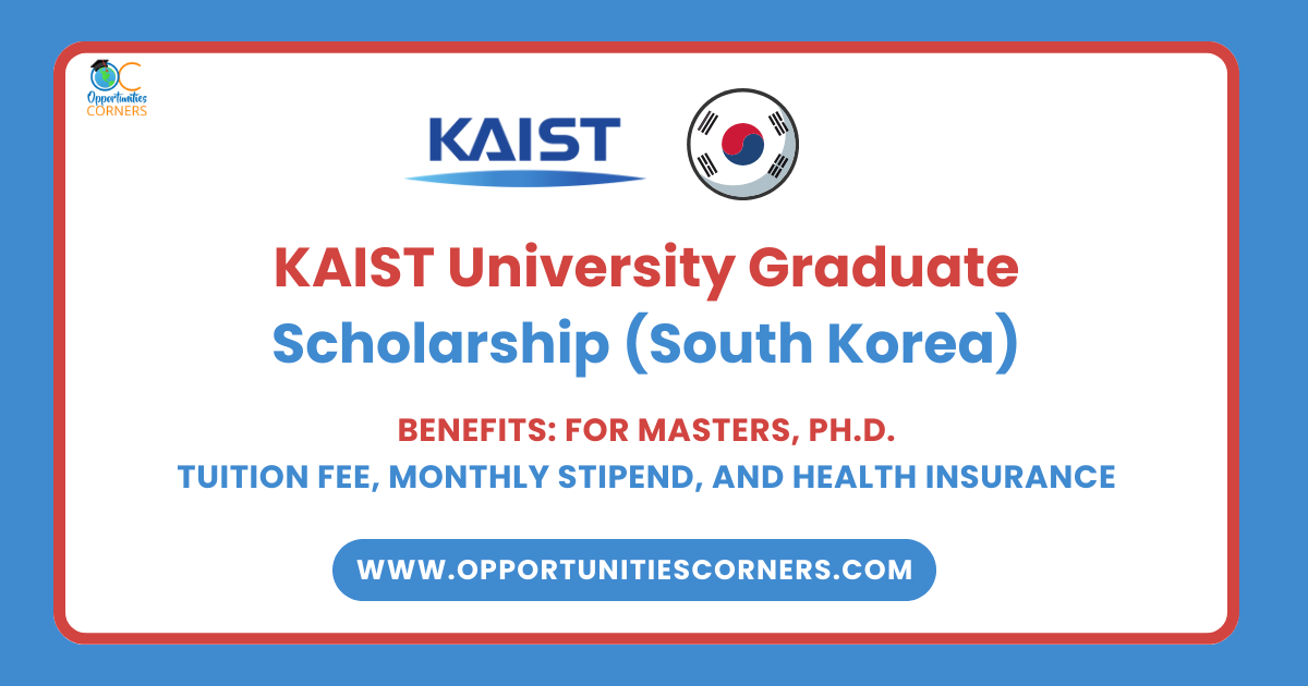 KAIST University Graduate Scholarship 2025 (FALL Intake)