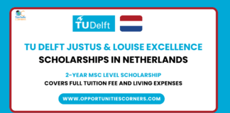 TU Delft Justus & Louise Excellence Scholarships