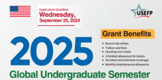 USEFP Global UGRAD Program 2025