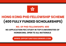 Hong Kong PhD Fellowship Scheme 2026/27 (400 Fully Funded Scholarships) Hong Kong PhD Fellowship Scheme