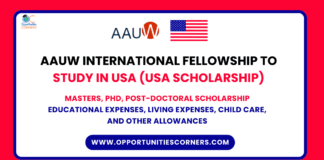 AAUW International Fellowship 2026