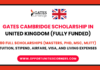 Gates Cambridge Scholarship 2025