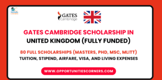Gates Cambridge Scholarship 2025