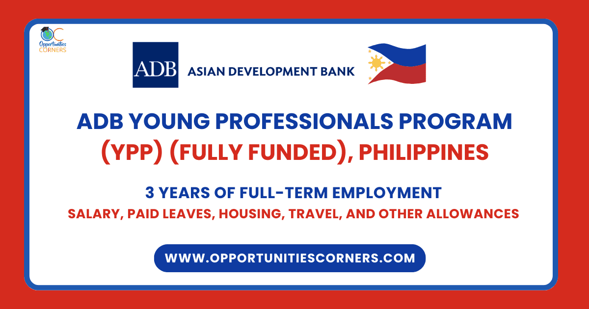 ADB Young Professional Program (YPP) 2025 (Fully Funded)