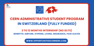 CERN Administrative Student Program 2026