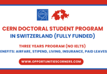 CERN Doctoral Student Program 2026 in Switzerland (Fully Funded) CERN Doctoral Student Program 2026