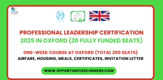 Professional Leadership Certification 2025