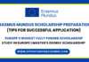 Erasmus Mundus Scholarship Preparation