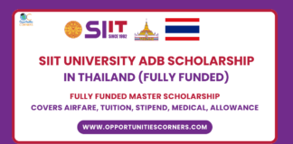 SIIT University ADB Scholarship 2025