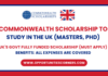 Commonwealth Scholarship 2026/27