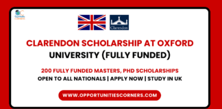 Clarendon Scholarship 2026