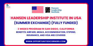 Hansen Leadership Institute 2026