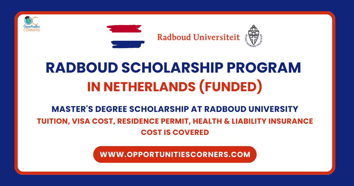 Radboud Scholarship 2026/27 in Netherlands (Funded)