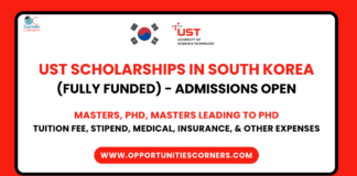 UST South Korea Scholarship