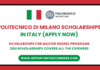 Politecnico di Milano Scholarships 2025