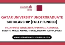 Qatar University Undergraduate Scholarship 2026 (Fully Funded) Qatar University Undergraduate Scholarship