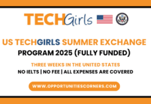 US TechGirls Summer Exchange Program 2026 (Fully Funded) US TechGirls Summer Exchange Program 2025