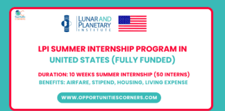 LPI Summer Internship