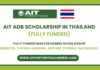 2025 AIT ADB Scholarship in Thailand