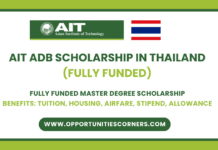 2026 AIT ADB Scholarship