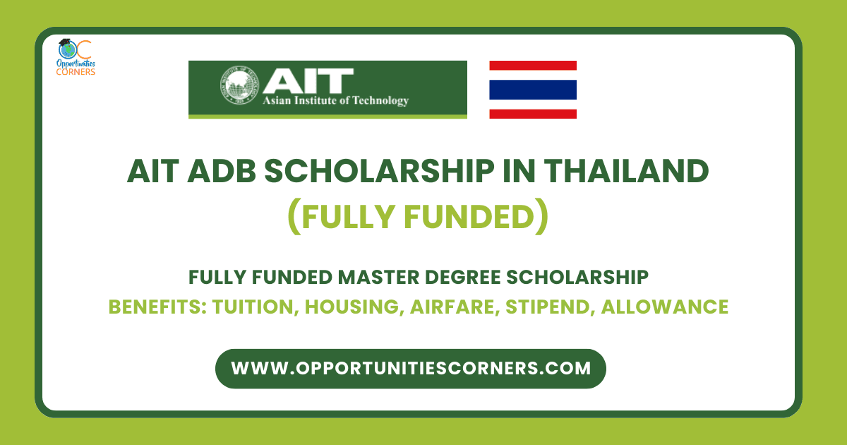 2025 AIT ADB Scholarship in Thailand (Fully Funded)