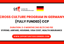 CrossCulture Program 2026 in Germany (Fully Funded) CCP 2026 CrossCulture Program 2026 in Germany