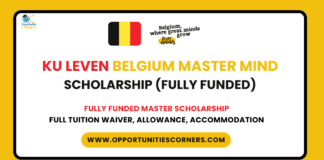 KU Leuven Belgium Master Mind Scholarship