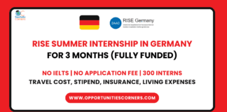 RISE Summer Internship 2026 in Germany (Fully Funded)