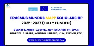 Erasmus Mundus MAPP Scholarship