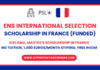ENS International Selection Scholarship 2026