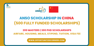 ANSO Scholarship 2026