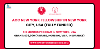 New York Fellowship 2025 by Asian Culture Council