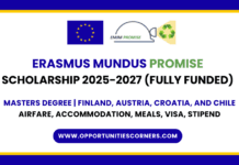 Erasmus Mundus PROMISE Scholarship 2026 (Fully Funded) Erasmus Mundus PROMISE Scholarship